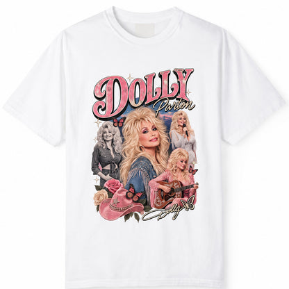 Dolly Parton Collage Shirt, Vintage Country Music Graphic Tee, Retro Western Cowgirl Concert T-Shirt 686075 WFD