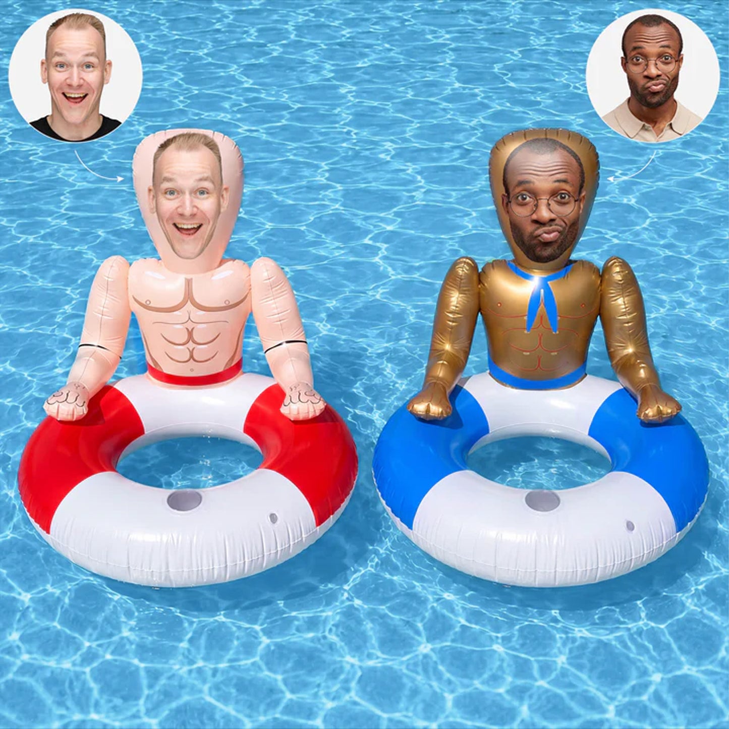 Personalized Face Photo Pool Float, Custom Summer Pool Ring, Funny Beach Float Gift, Pool Party Float 685522 WFD