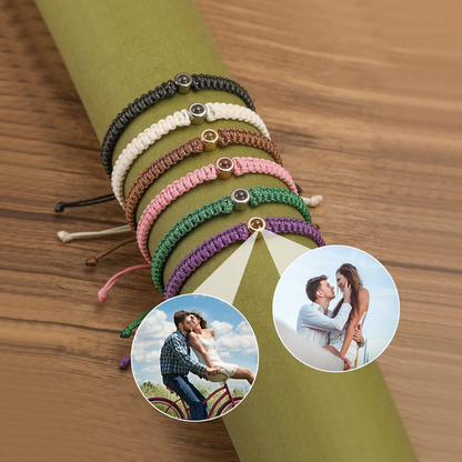 Custom Photo Projection Bracelet, Personalized Picture Projection Bracelet, Memorial Charm Gift for Her Him 685465 WFD