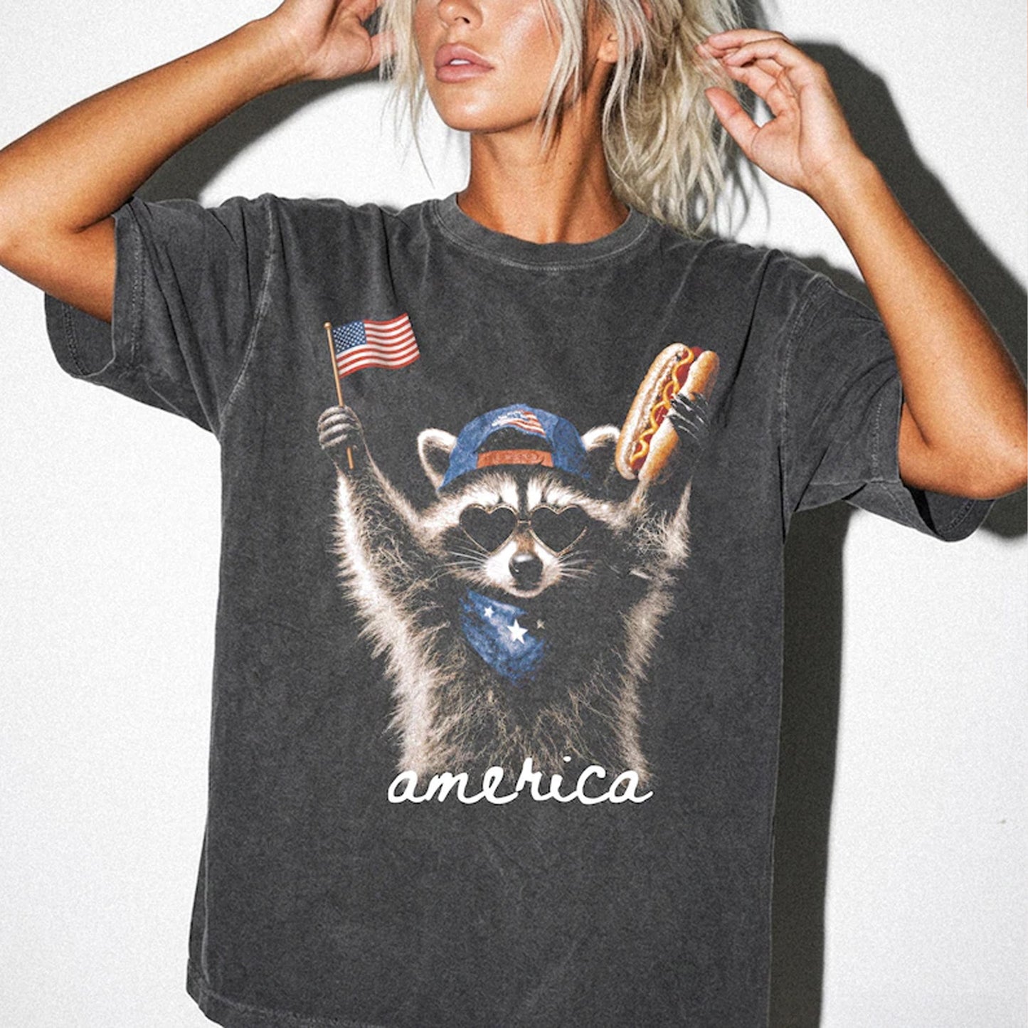 250 Years USA Shirt, Funny Raccoon Tee, Patriotic 4th of July Independence Day T-Shirt 685191 WFD