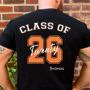 Class Of 2026 Personalized Custom Backside Shirt C394