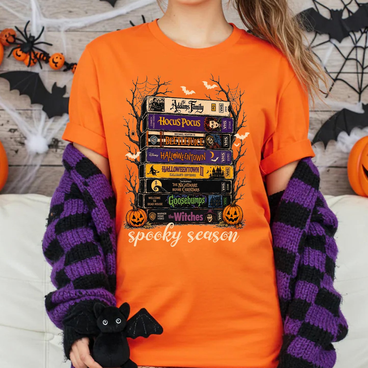 Vintage Halloween VHS Shirt, Retro Spooky Season Tee, Classic Horror Movie Graphic Shirt, Halloween Tee 685661