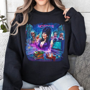 Elvira Mistress of the Dark Halloween Shirt, Retro 80s Horror Movie Shirt, Vintage Halloween Tee 683308-5