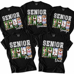 Custom Photo Senior 2027 Shirt, Personalized Sports Senior Family Shirt, Mom Dad Graduation Gift 686380 WFD