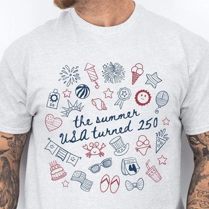 Retro USA 250 Years Shirt, The Summer USA Turned 250 Tee, Patriotic 4th of July Shirt 684976
