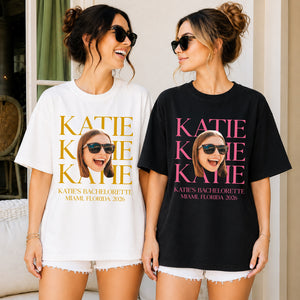 Custom Face Bachelorette Party Shirt, Personalized Bridal Party Tee, Bride Squad Shirt 685711