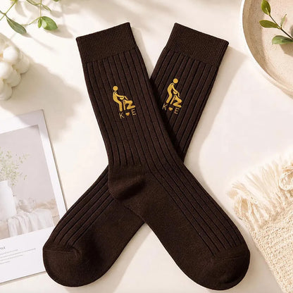 Personalized Embroidered Funny Socks, Custom Couple Adult Socks, Christmas Gift for Husband Boyfriend 686261 WFD