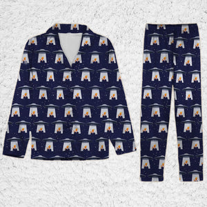 Funny Trump UFO Pajama Set, Alien Donald Trump Christmas PJs, Political Holiday Gift 686228