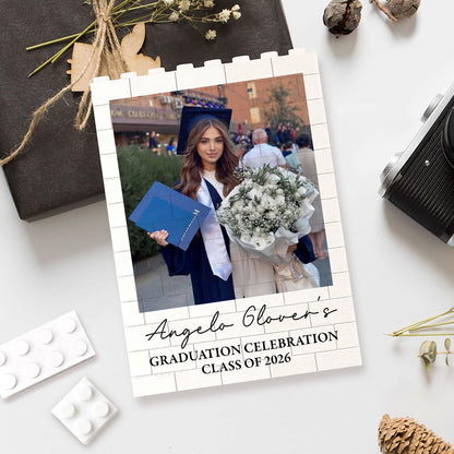 Graduation Keepsake Class of 2026 Building Brick Block | Custom Photo Building Brick Gift 684579