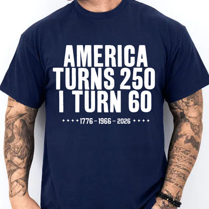 Vintage 250 Years Shirt, Personalized Age Birthday Shirt, America Turns 250 Tee, Patriotic Birthday Shirt 685151