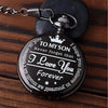 To My Son Pocket Watch, Never Forget That I Love You, Forever Gift from Dad Mom, Birthday Gift for Son 683788