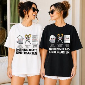 Nothing Beats Kindergarten Shirt, Kindergarten Teacher Tee, Funny Back to School Shirt 685733