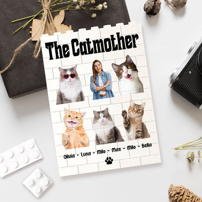 Custom Photo Dog Building Brick Blocks | Dogmother Dogfather Brick Block | Personalized Gift for Dog Lovers 684295