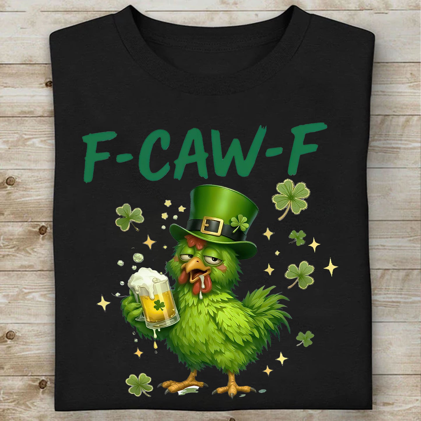 F-CAW-F St. Patrick’s Day Dark Shirt | Funny Irish Beer Drinking Party Shamrock T-Shirt 684384