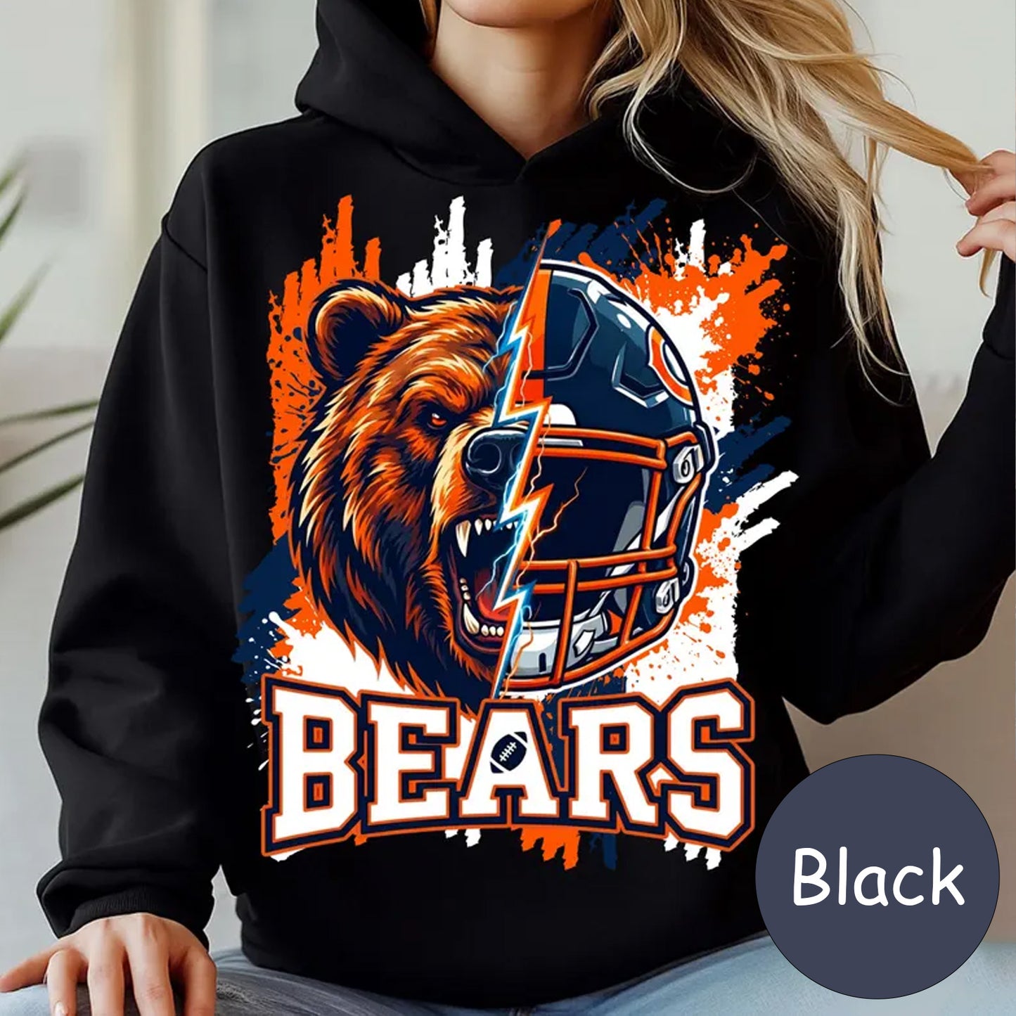 Chicago Football Bear Shirt, Bears Football Hoodie, Chicago Touchdown Fan Gear 684152