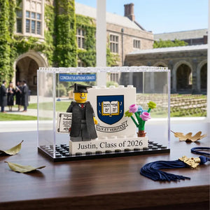 Personalized Class of 2026 LEGO Keepsake, Custom Graduate Brick Mini Figure with Photo Gift 685021