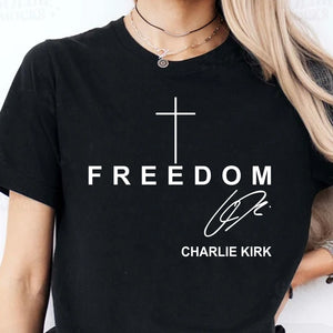 Freedom Charlie Kirk Red Shirt | Red Freedom Shirt | We Wear Red Charlie Kirk Birthday October 14 Shirt 683204