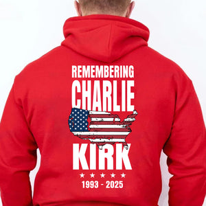 Remembering Charlie Kirk Red Shirt | Red Freedom Shirt | We Wear Red Charlie Kirk Birthday October 14 Backside Shirt 683202