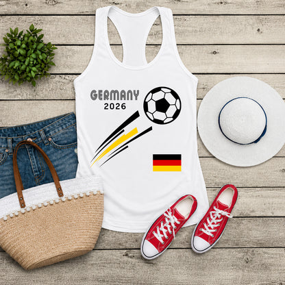 Custom Country Flag Soccer Racerback Tank Top, USA Mexico France Germany Football Fan Shirt 2026 685481