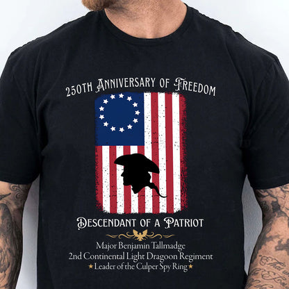 Custom Descendant of a Patriot Shirt | 250 Years Anniversary Tee | Personalized Patriotic Heritage Gift 684479