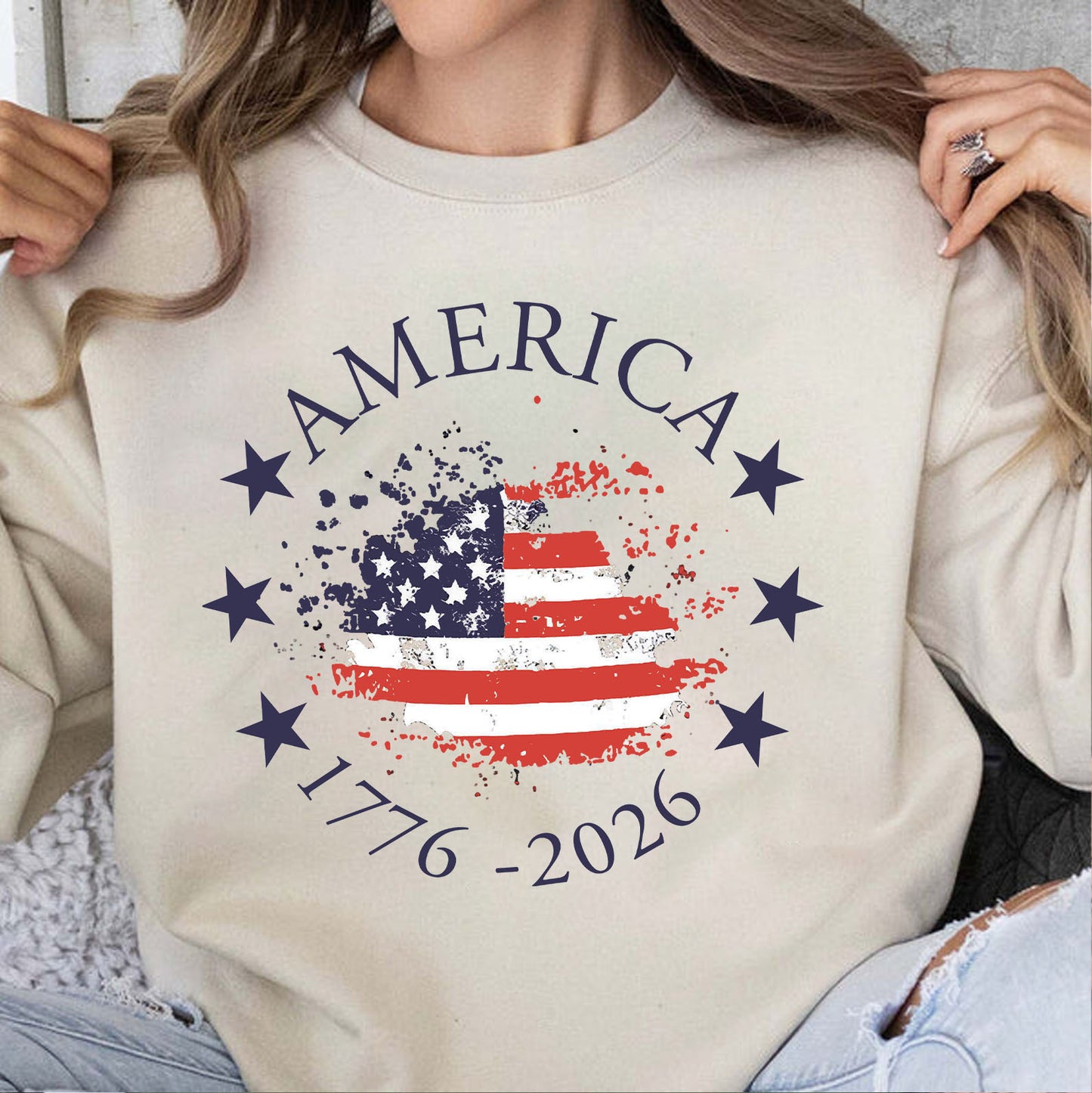 USA 250 Years 1776-2026 Bright Shirt | Patriotic US Flag 4th Of July T-Shirt | Independence Day Tee 684398
