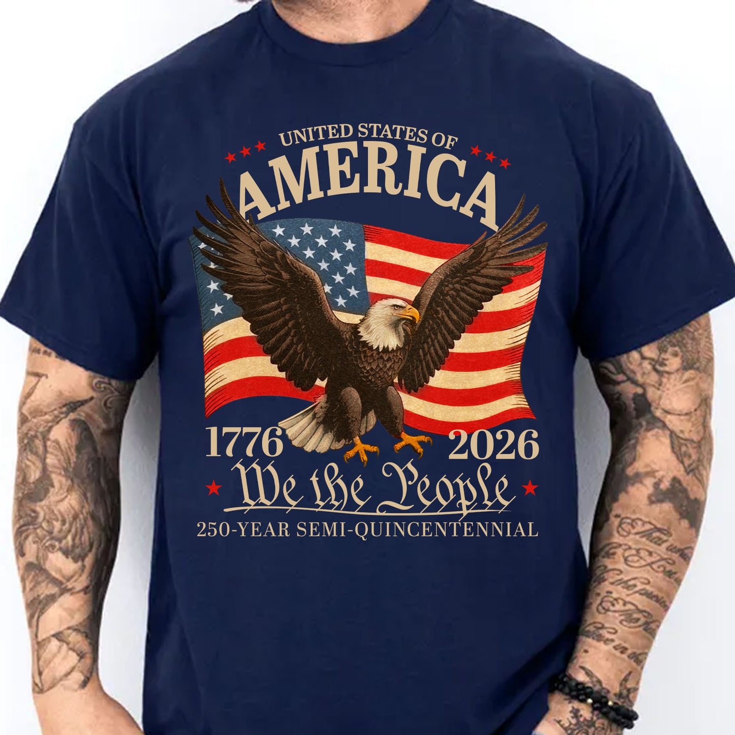 250 Years Semiquincentennial Shirt | We the People 1776–2026 T-Shirt | Patriotic USA Flag Eagle Tee 684141