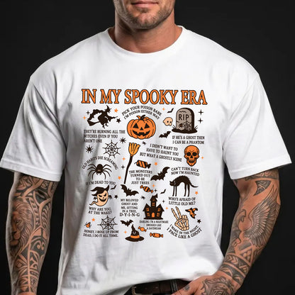 In My Spooky Era Halloween Shirt, Vintage Spooky Season Graphic Tee, Funny Fall Gift for Friends 685660
