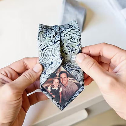 Custom Photo Patch for Tie | Father of the Bride Gift, Personalized Tie Patch for Dad | Father’s Day Gift 684695