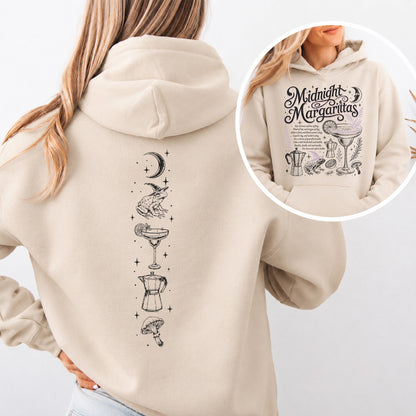 Vintage Midnight Margaritas Front & Back Shirt, Retro Practical Magic Tee, Spooky Halloween Movie Gift 685655