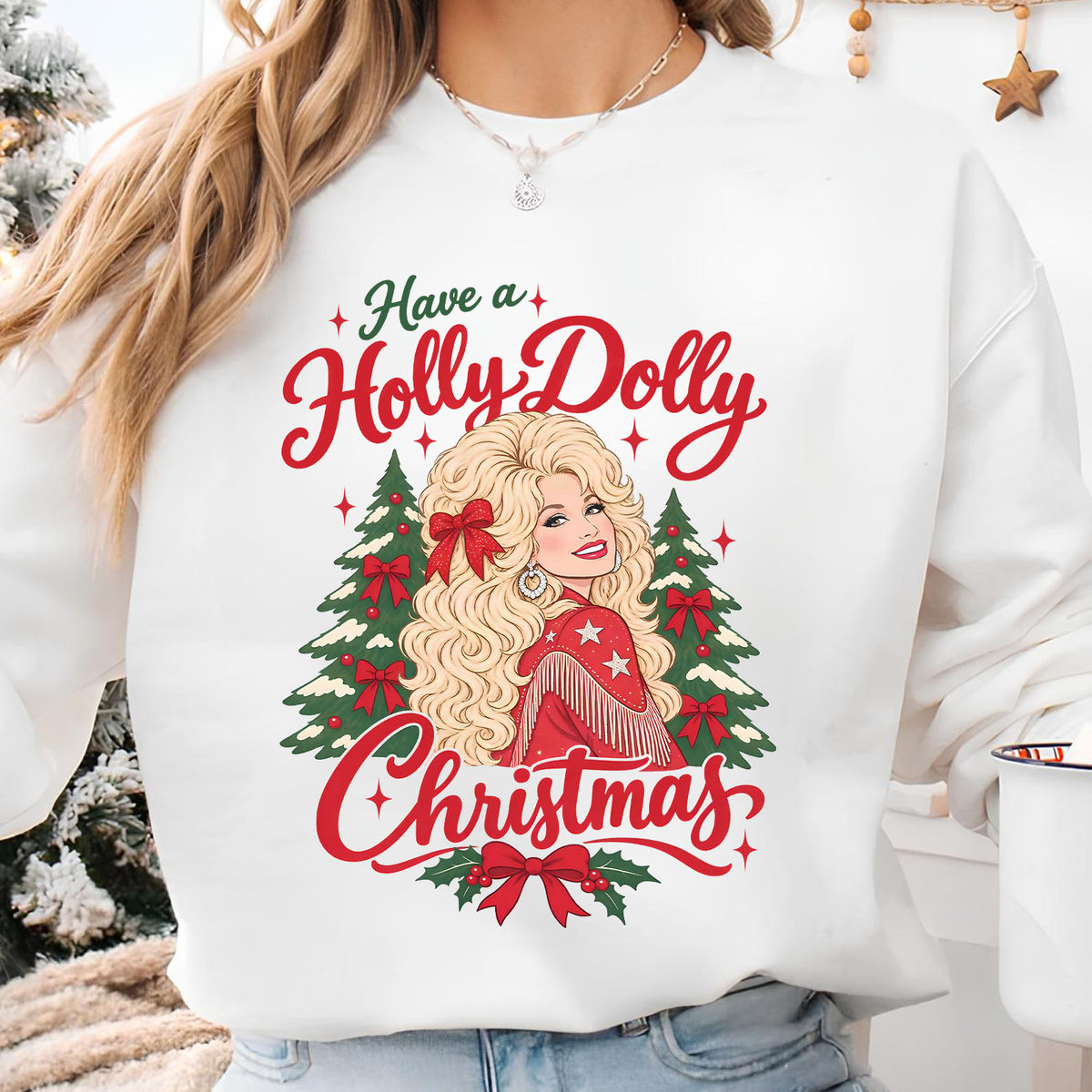 Have A Holly Dolly Christmas Shirt, Dolly Parton Memorial Tee, Country Music Christmas Shirt 686088