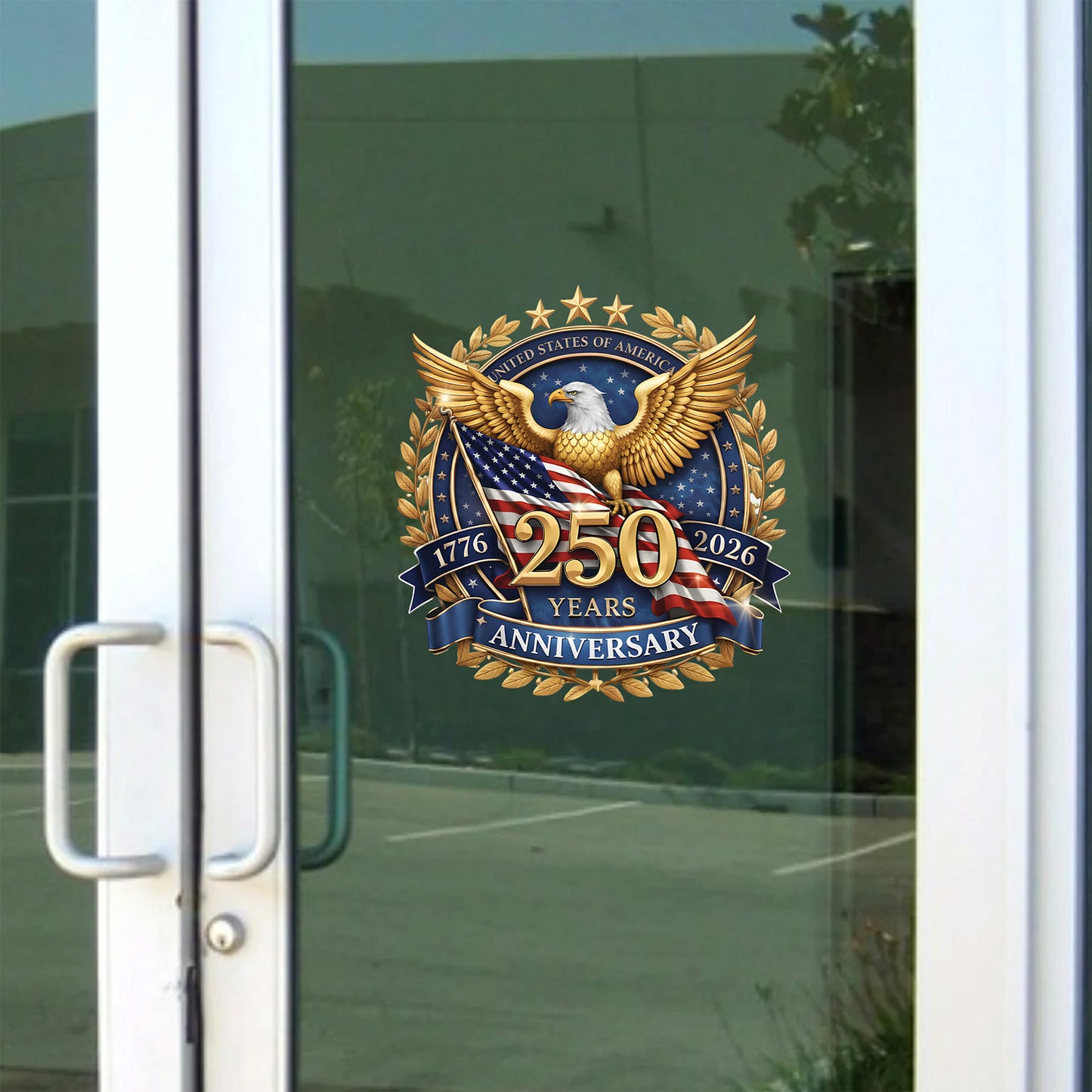 USA 250 Years Anniversary Decal, 4th of July 1776–2026 Car Decal, Patriotic Eagle US Flag Sticker 684223