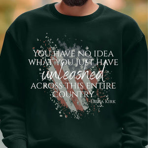 Charlie Kirk Memorial Sweatshirt | Patriotism Faith & God's Merciful Love | Erika Kirk Shirt 683070