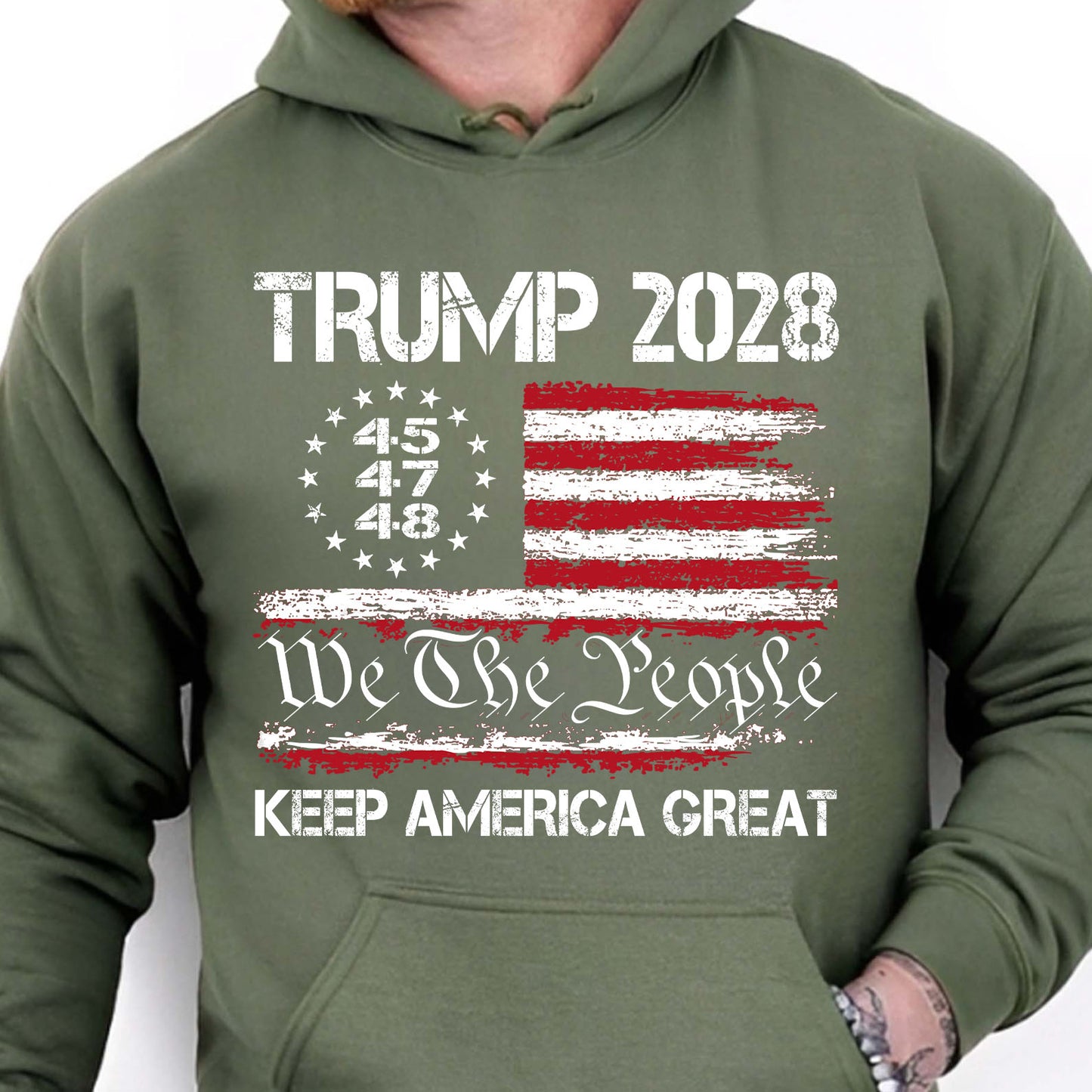 President Donald Trump 2028 Shirt | We The People Keep America Great Tee | Trump 45/47/48 T-Shirt 684165 – GOP