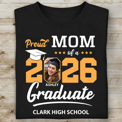 Personalized Proud Family Graduation 2026 Upload Photo Shirt C534