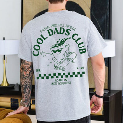 Personalized Cool Dads Club Backside Shirt, No Rules Just Dad Jokes T-Shirt, Funny Father’s Day Gift for Dad 684945