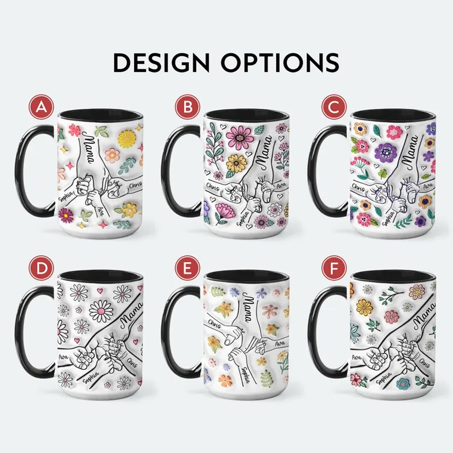 Personalized Mom Mug with Kids Names, Custom Mama Mug, Mommy Gift, Mothers Day Gift 684789