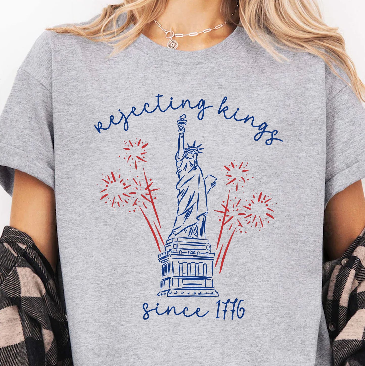 250 Years Rejecting Kings Since 1776 Shirt, Liberal 4th of July Tee, Patriotic Progressive Protest Shirt 685359