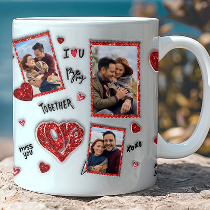 Custom Photo Upload Couple Mug | Personalized Couple White Mug | Valentine’s Day Gift 684159