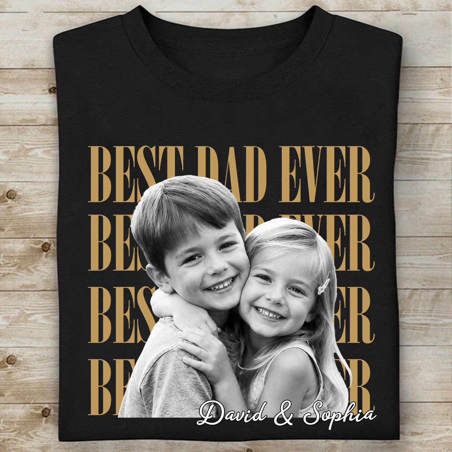 Custom Photo Best Dad Ever Shirt, Personalized Father’s Day Tee, Gift for Dad, Girl Dad Shirt 685106