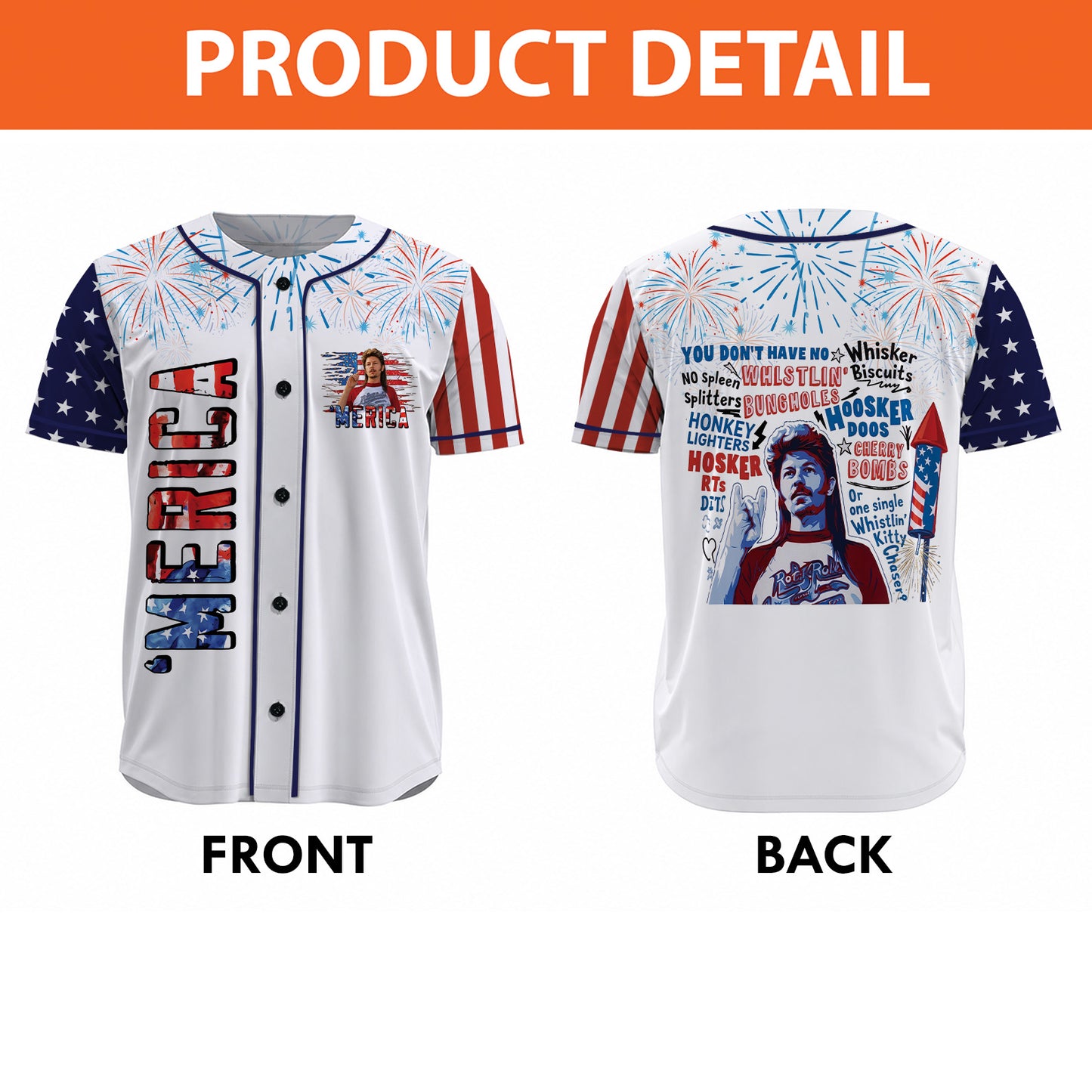 Joe Dirt 250 Years of Freedom Baseball Jersey Shirt, Patriotic 4th of July USA Shirt 685312