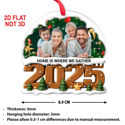 Christmas Photo Upload Family Acrylic Ornament 2025 | Personalized Custom Family Ornament 683450