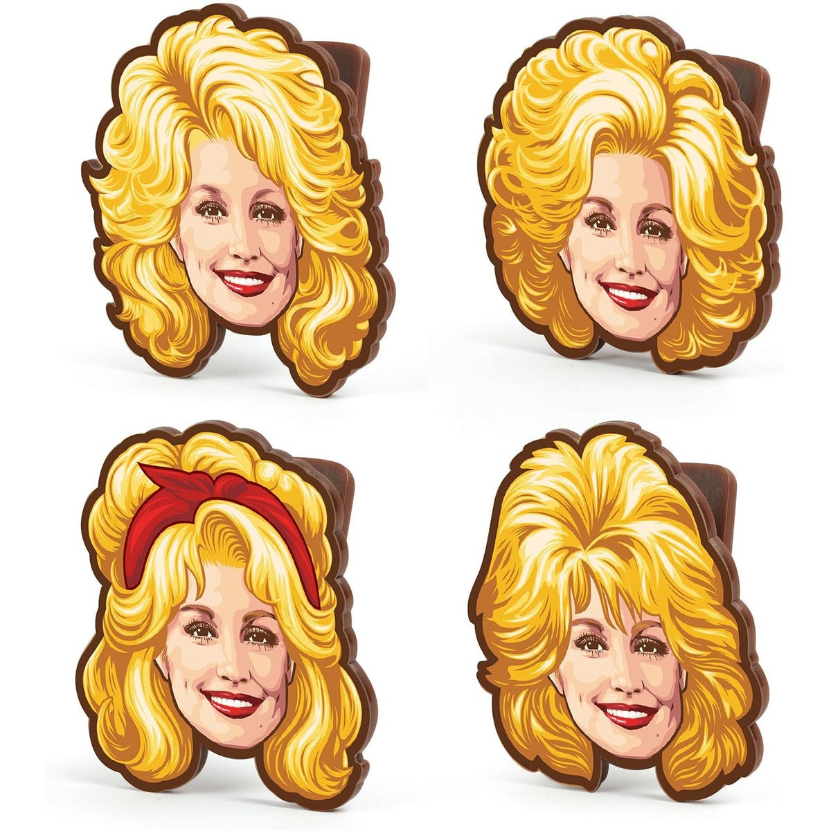 Dolly Parton Bag Clips Set of 4, Dolly-Inspired Iconic Hairstyle Food Storage Clips, Country Music Fan Gift 686183 WFD