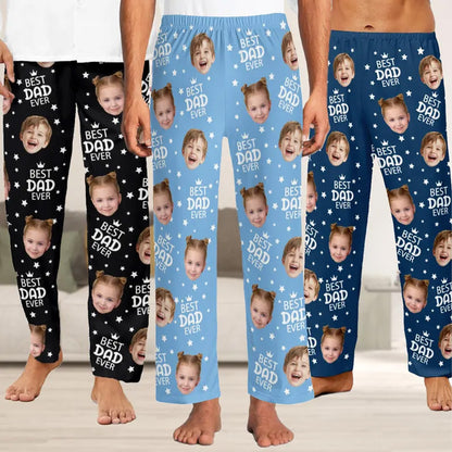 Custom Kids Face Pajama Pants, Personalized Photo Pajamas for Dad & Mom, Father’s Day Gift 685143