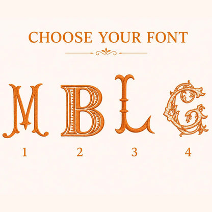 Personalized Pumpkin Wreath Sash, Embroidered Fall Monogram Bow, Custom Initial Thanksgiving Door Decor 686158 WFD