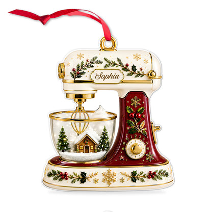 Personalized Christmas Baking Mixer Acrylic Ornament, Custom Name Kitchen Ornament, Baker Christmas Gift 686136