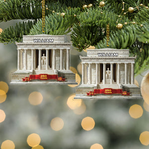 Personalized 250 Years 1776–2026 Acrylic Ornament | Custom Name Patriotic 4th of July Christmas Ornament 683542