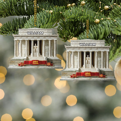 Personalized 250 Years 1776–2026 Acrylic Ornament | Custom Name Patriotic 4th of July Christmas Ornament 683542