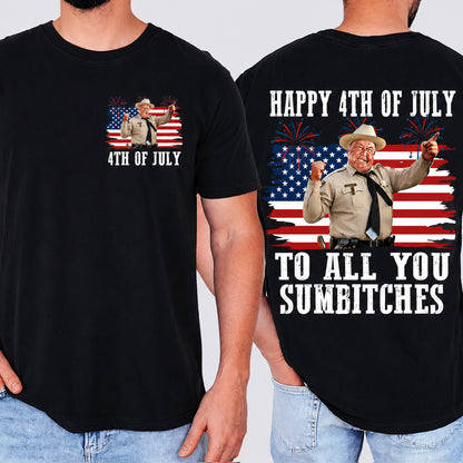 Patriotic 250 Years Pocket & Back Shirt, Happy 4th Of July To All You Sumbitches Tee 685265 WFD