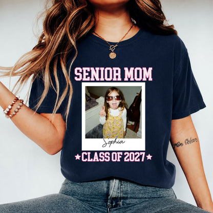 Custom Photo Senior Dad 2027 Shirt, Personalized Class of 2027 Graduation Tee, Proud Senior Dad Gift 685798