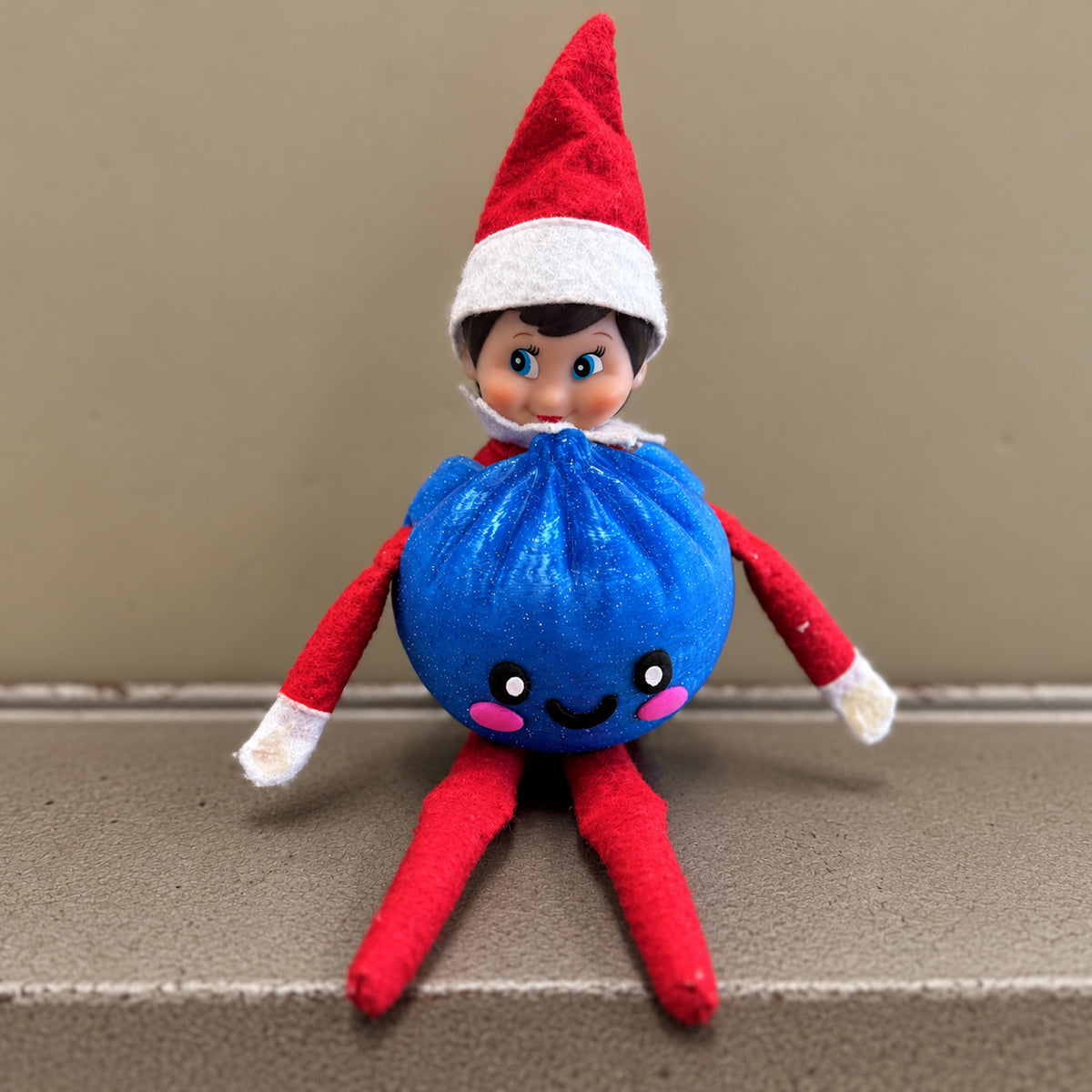 Elf Doh Costume Accessory, Squishy Inspired Dumpling Elf Outfit, 3D Printed Christmas Elf Prop, Multiple Colors 686676 WFD